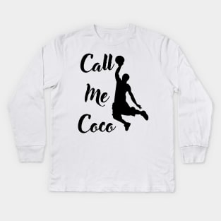 call me coco champion Kids Long Sleeve T-Shirt